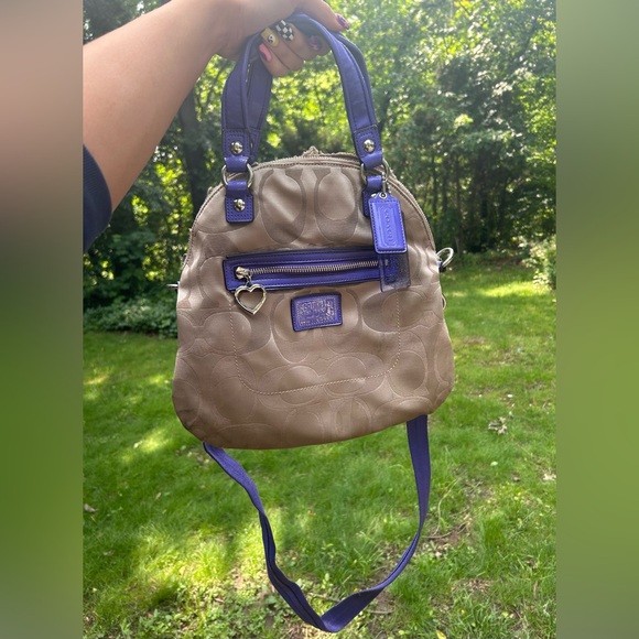 y2K Coach F21713 Daisy Poppy Bag - Includes Glitter Keychain ! - Picture 1 of 16